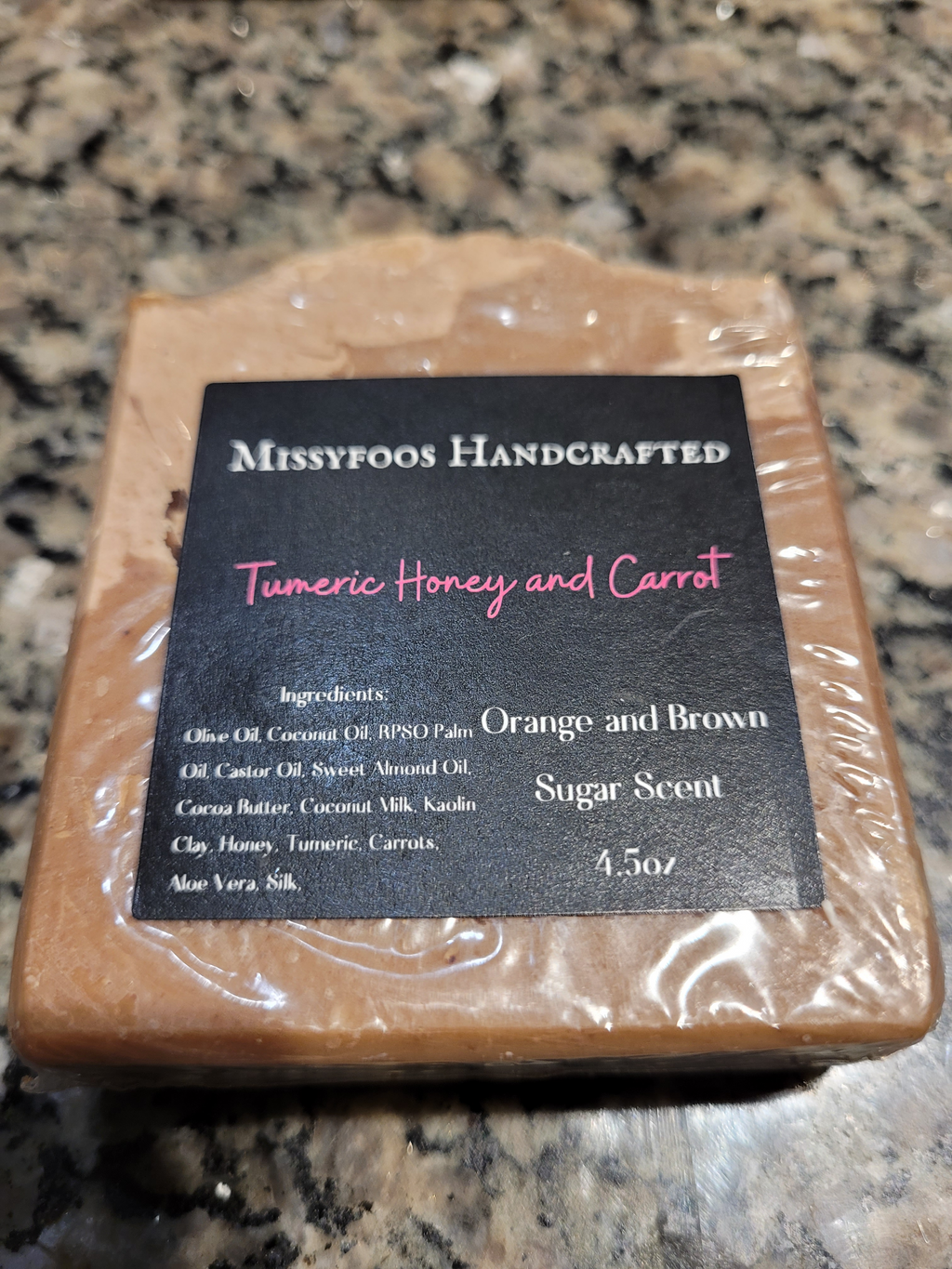 Tumeric, Carrot, and Honey Soap